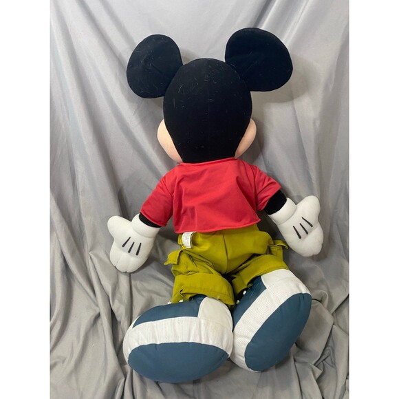 2000 Mattel Jumbo MICKEY MOUSE Fisher-Price Stuffed Plush Toy Disney 25in Large - Picture 8 of 12